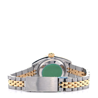 Rolex Stainless Steel 18K Yellow Gold Diamond 26mm Oyster Perpetual Datejust Watch Champagne 69173 5 of 8