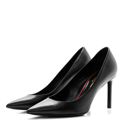 Saint Laurent Kitten Heel Pumps 36 Black 3 of 9