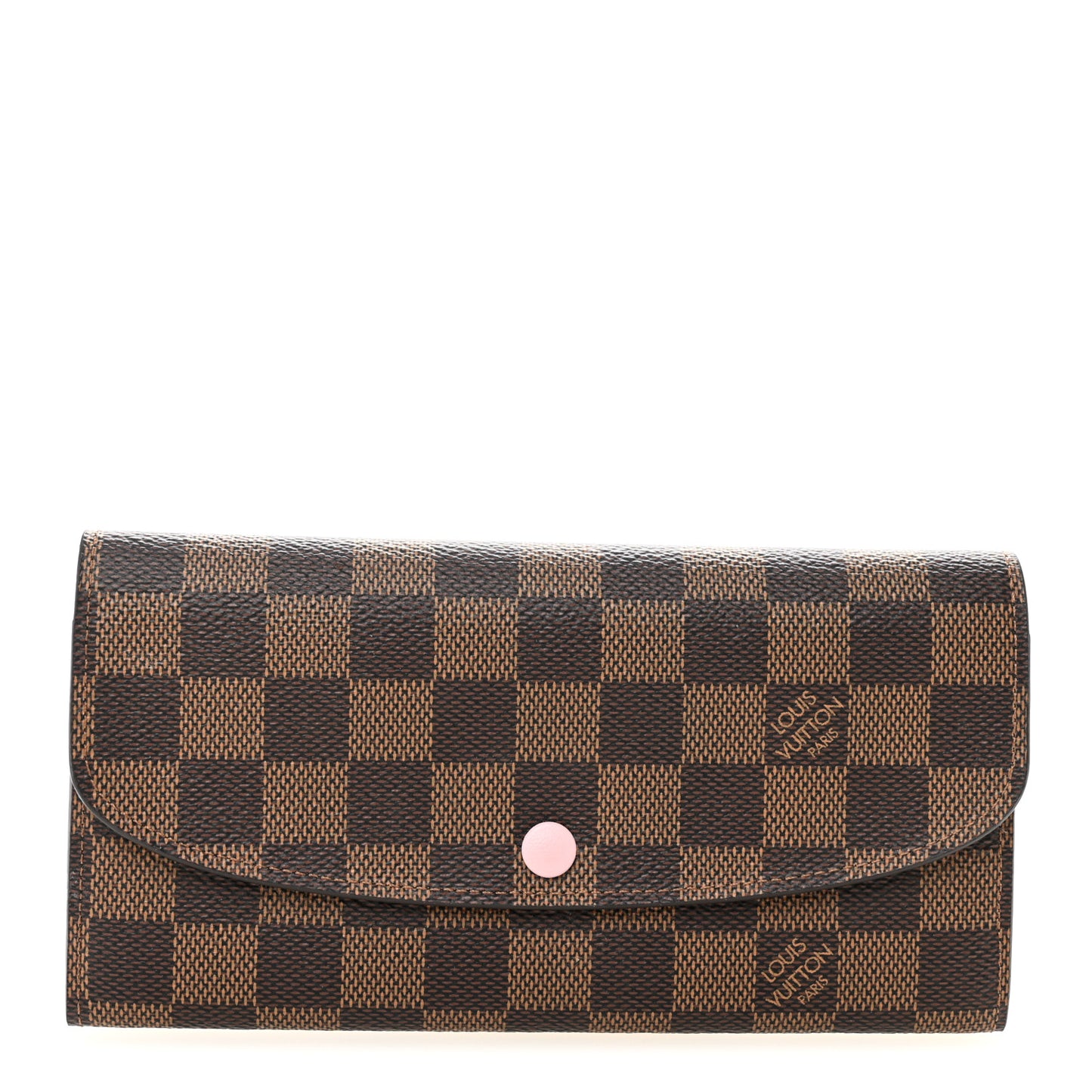 Damier Ebene Emilie Wallet Rose Ballerine