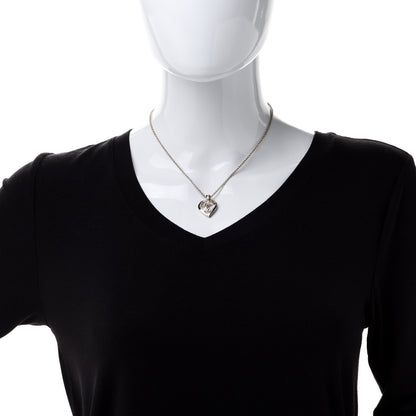 Chanel CC Heart Chain Pendant Necklace Gold 2 of 6