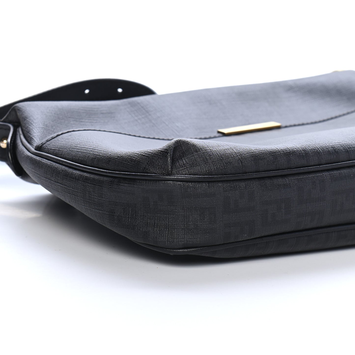 Zucchino Spalmati Vitello Messenger Bag Black