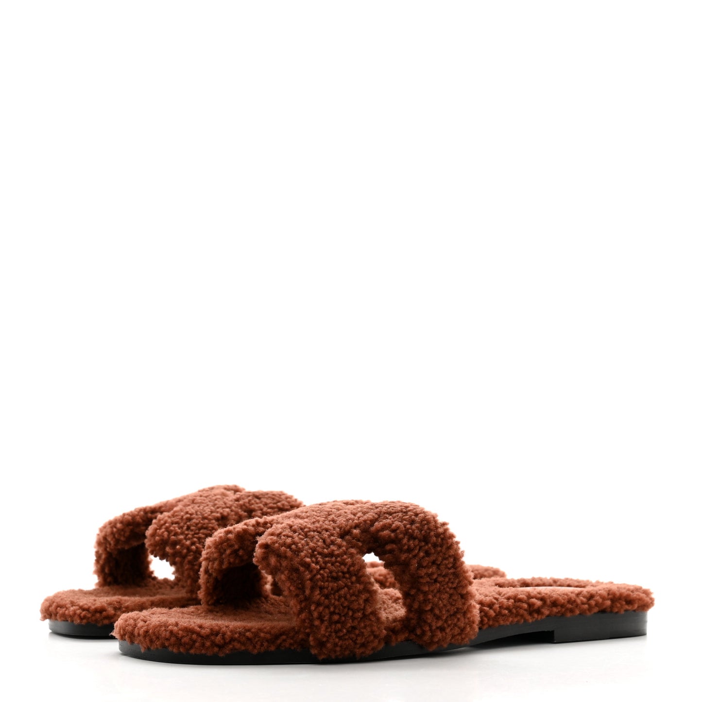 Woolskin Oran Sandals 40.5 Cognac