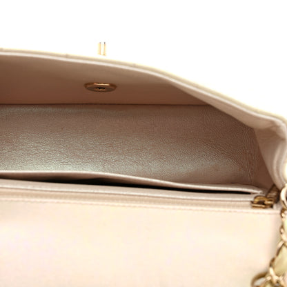 Chanel Iridescent Lambskin Quilted Mini Rectangular Flap Ivory 5 of 10