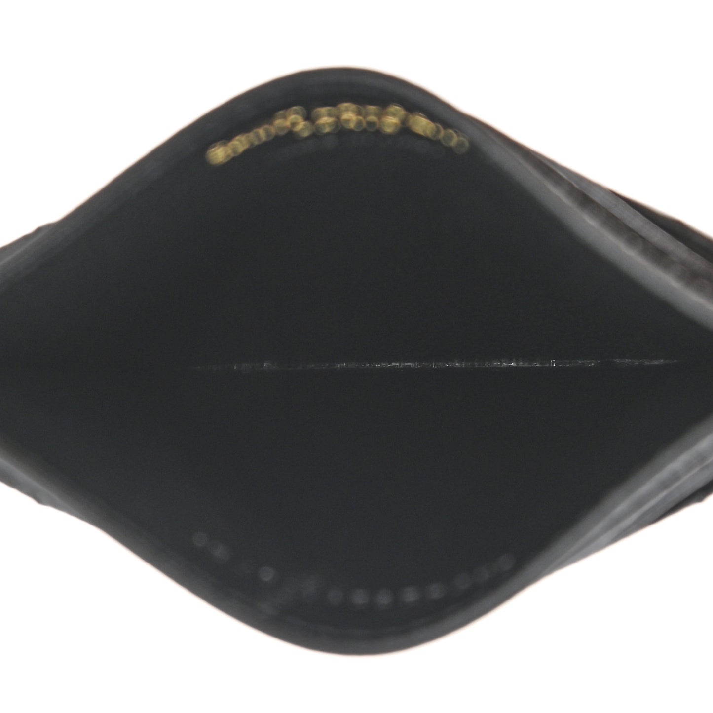 Grain De Poudre Matelasse Chevron Monogram Credit Card Case Black