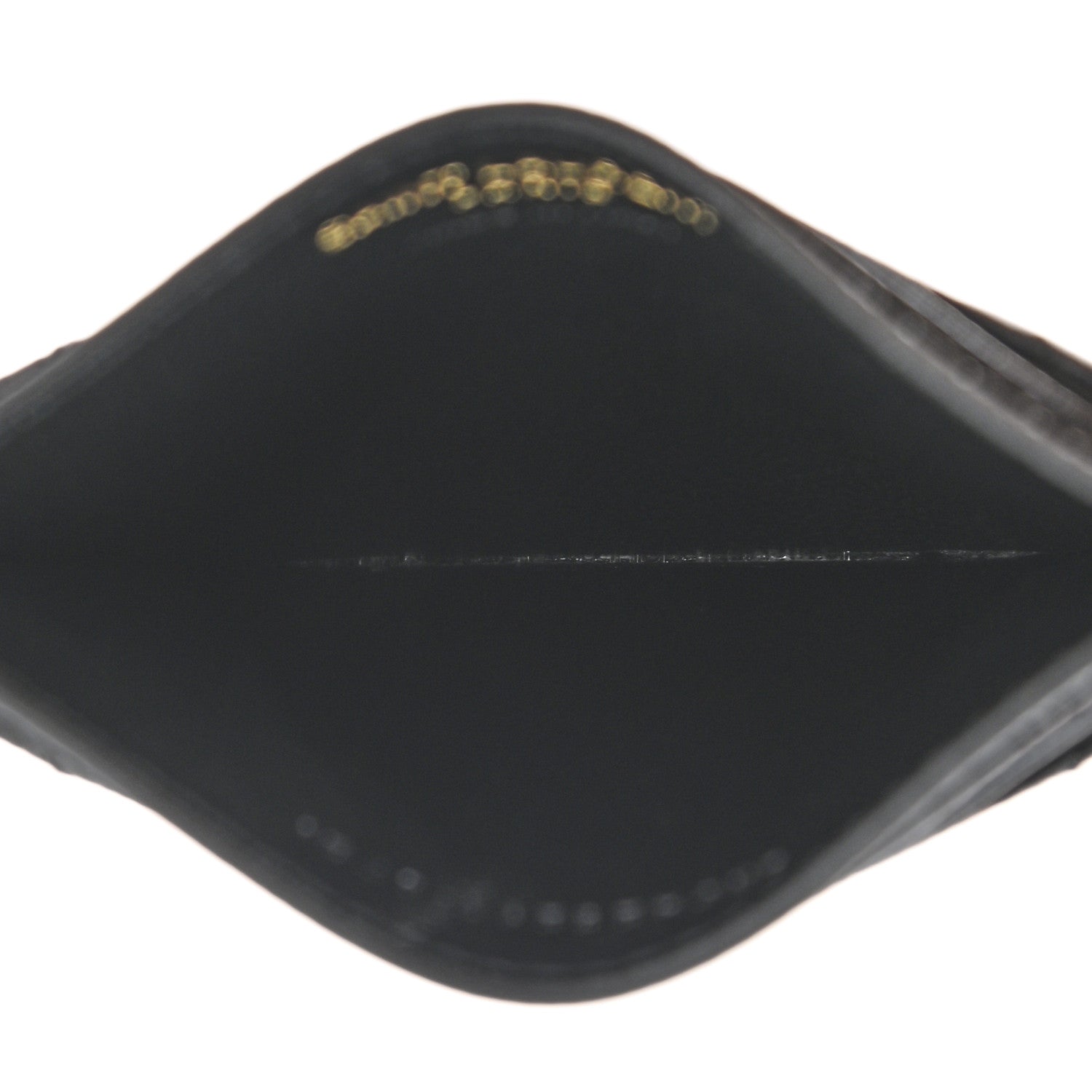Saint Laurent Grain De Poudre Matelasse Chevron Monogram Credit Card Case Black 5 of 8