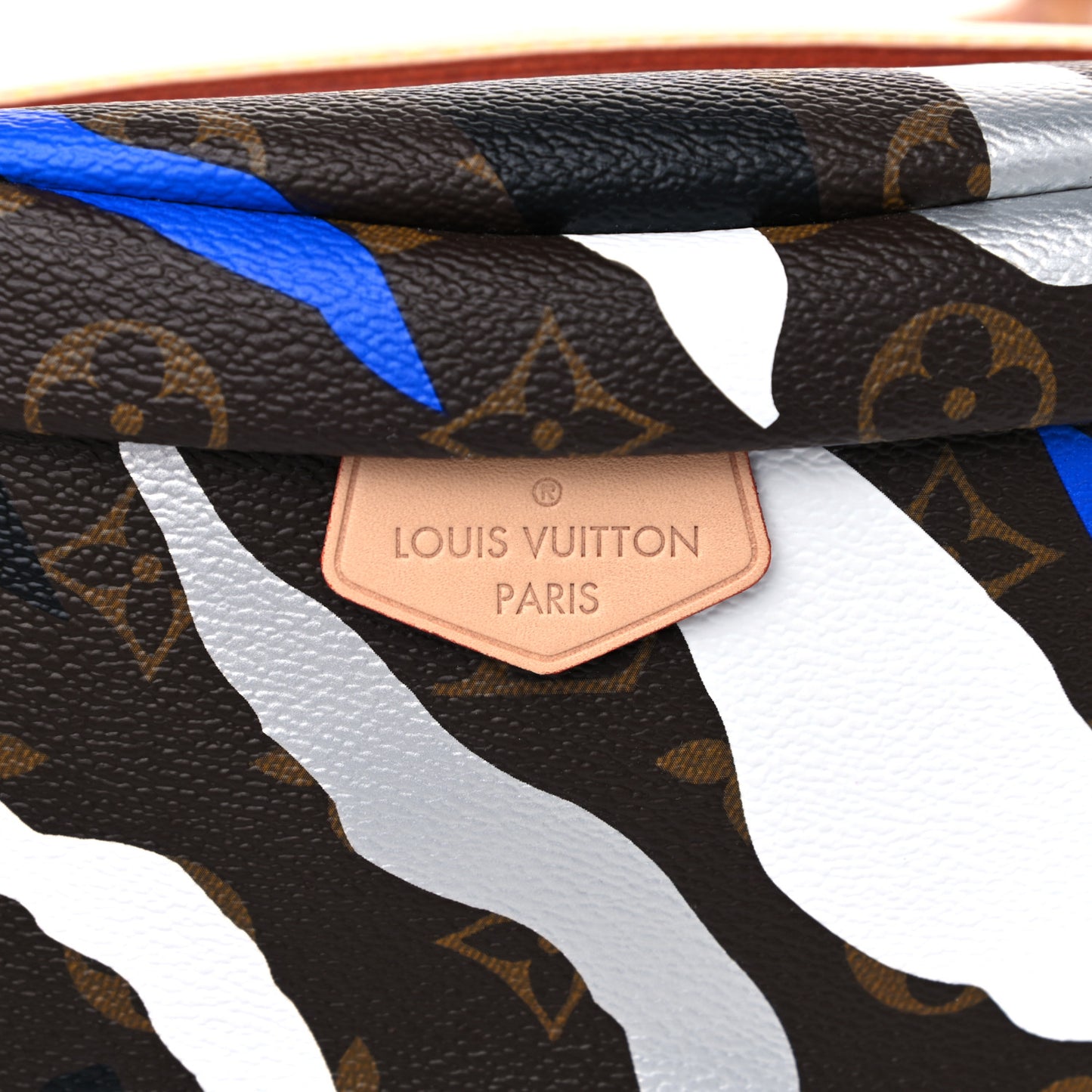 X LOL Monogram Bumbag Blue Silver