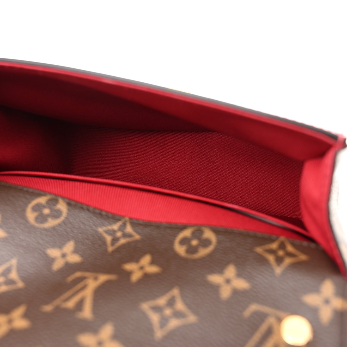 Patent Calfskin Monogram Cherrywood BB Scarlet