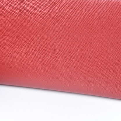 Prada Saffiano Zip Around Wallet Fuoco 9 of 13