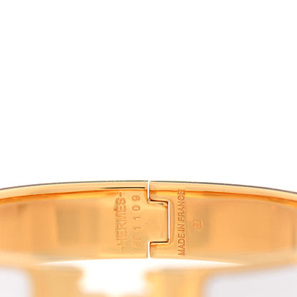 Hermes Enamel Narrow Clic Clac H Bracelet GM White 3 of 5