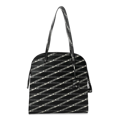Balenciaga Calfskin Losange Monogram Medium Miami Tote Bag Black Grey 1 of 11