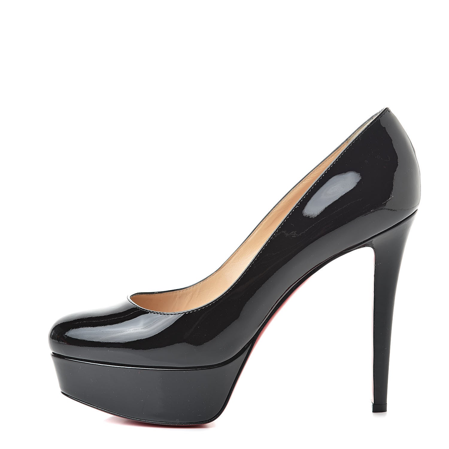 Christian Louboutin Patent Bianca 120 Pumps 38.5 Black 1 of 9