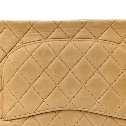 Chanel Lambskin Quilted Medium Double Flap Beige 14 of 14