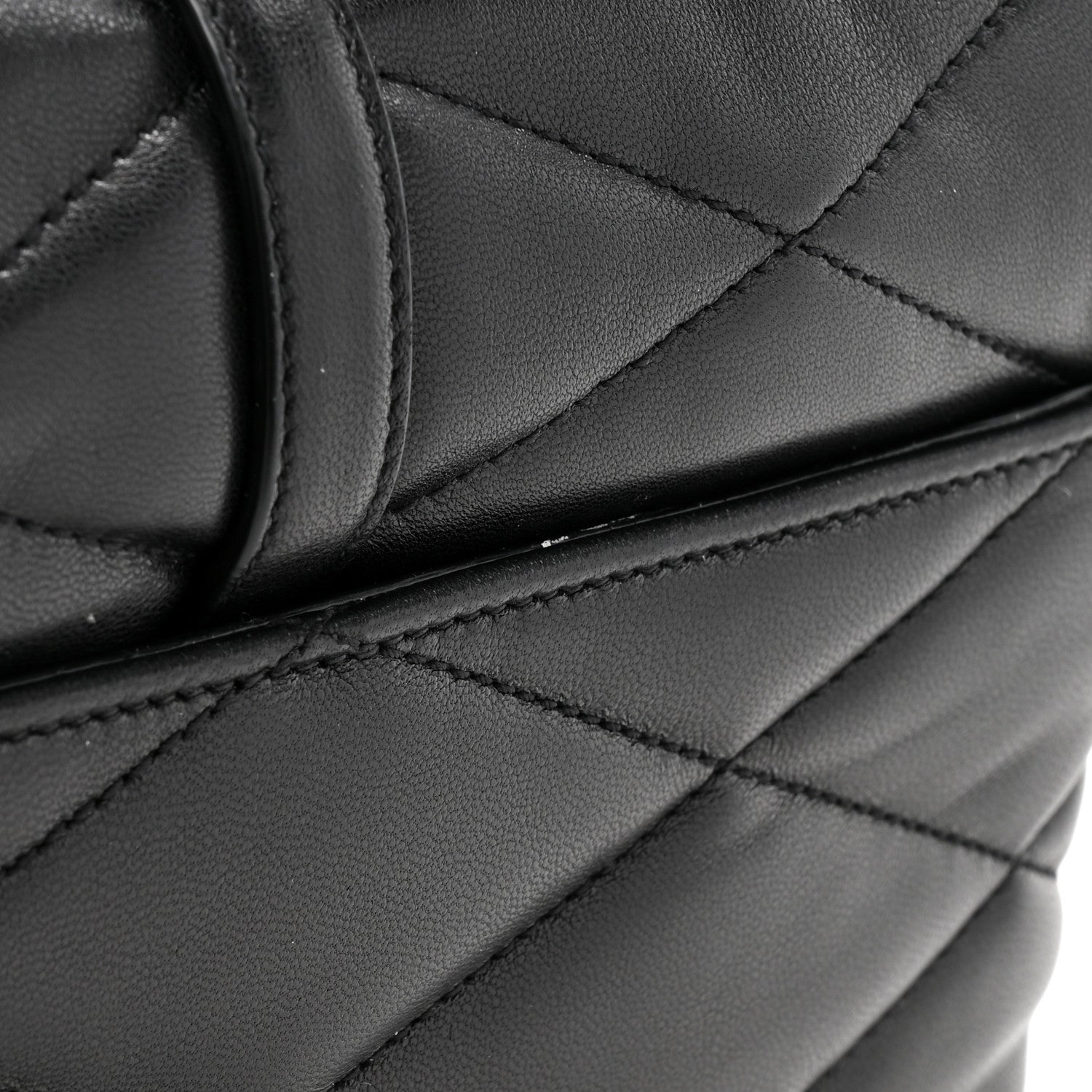 Saint Laurent Lambskin Quilted Le 57 Diamond Shoulder Bag Black 11 of 11