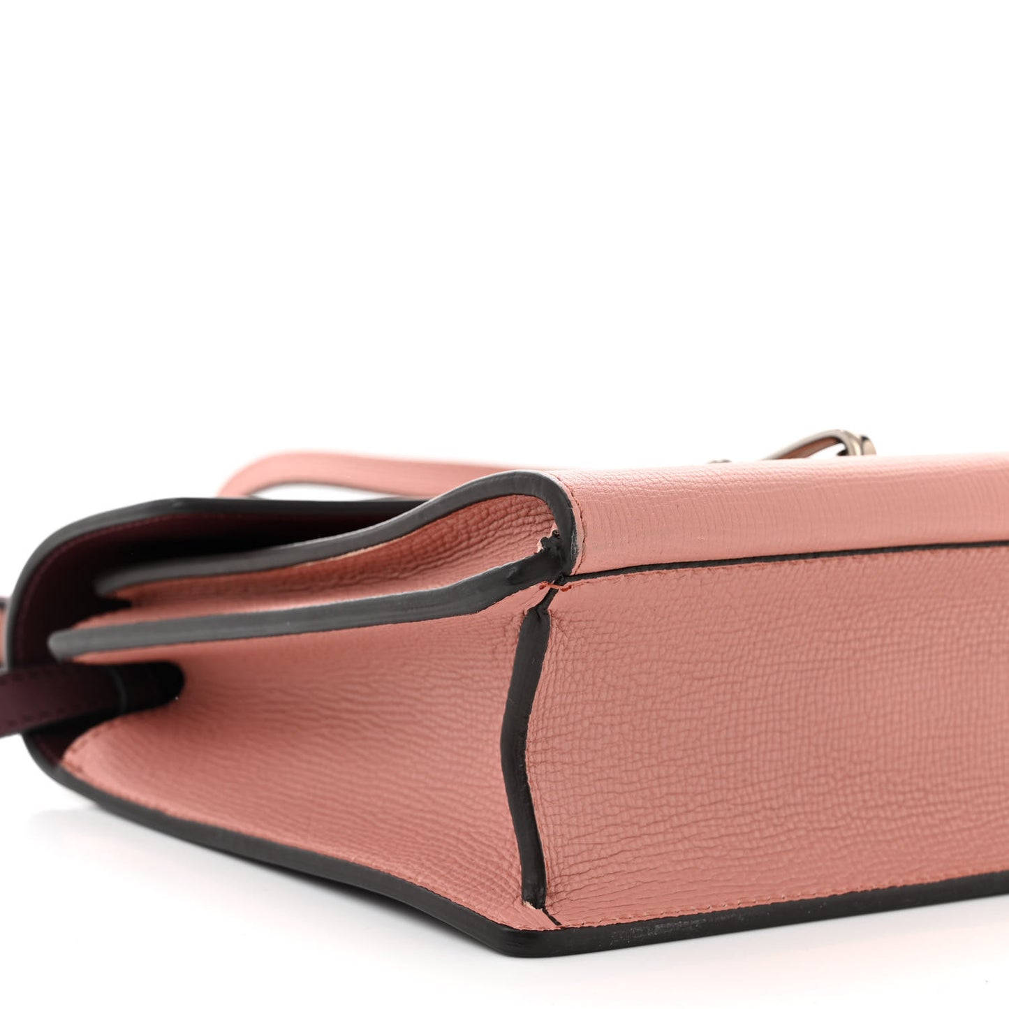 Derby Calfskin Bi-Color Small Macken Crossbody Bag Dusty Rose
