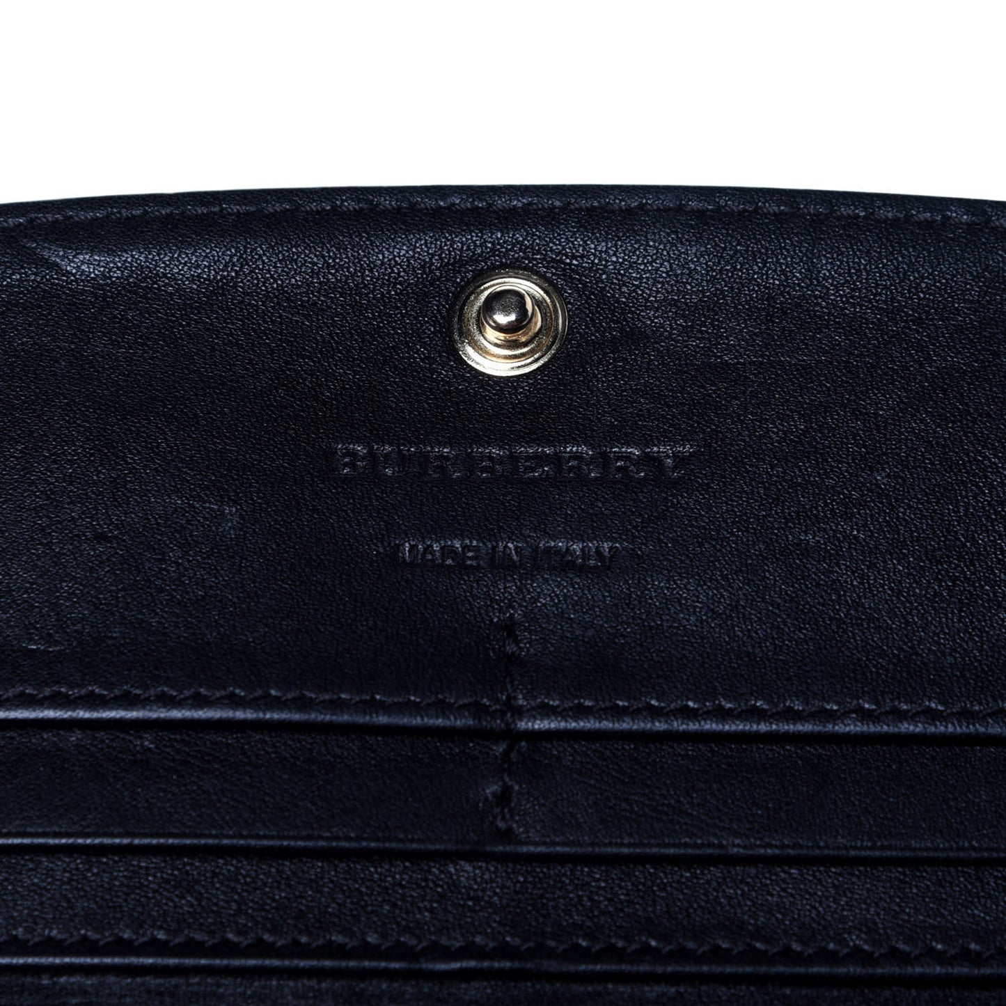 Calfskin Horseferry Check Porter Continental Wallet Black