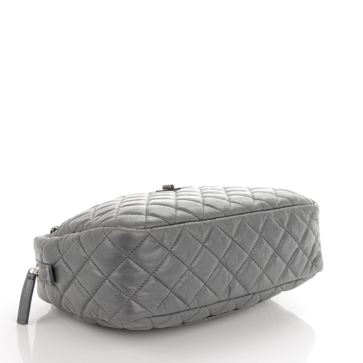 Chanel Aged Calfskin Quilted Medium Reissue Camera Case Grey 4 of 7