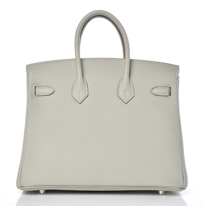 Hermes Togo Birkin 25 Gris Perle 4 of 33
