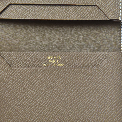 Hermes Epsom Bearn Card Holder Wallet Etoupe 6 of 7
