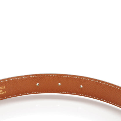 Hermes Box Courchevel 24mm Constance H Belt 80 Black Gold 4 of 6