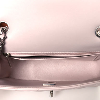 Chanel Lambskin Quilted Mini Rectangular Flap Light Purple 5 of 10