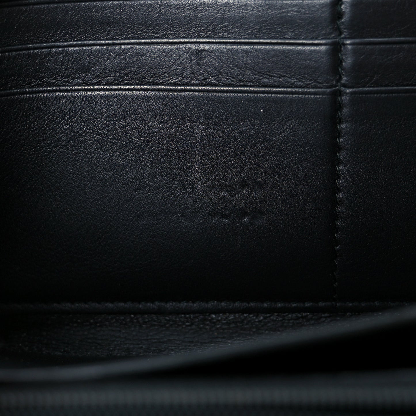 Calfskin Classic Y Ligne Zip Around Wallet Black