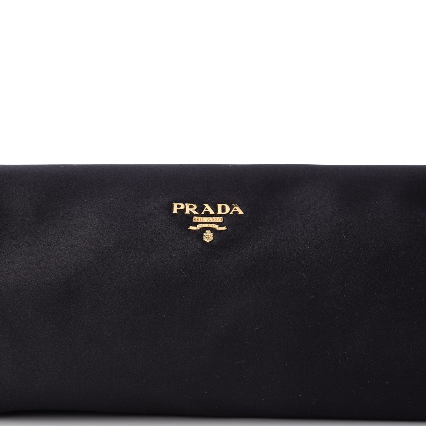 Satin Pochette Clutch Black