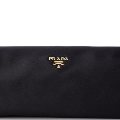 Prada Satin Pochette Clutch Black 10 of 10