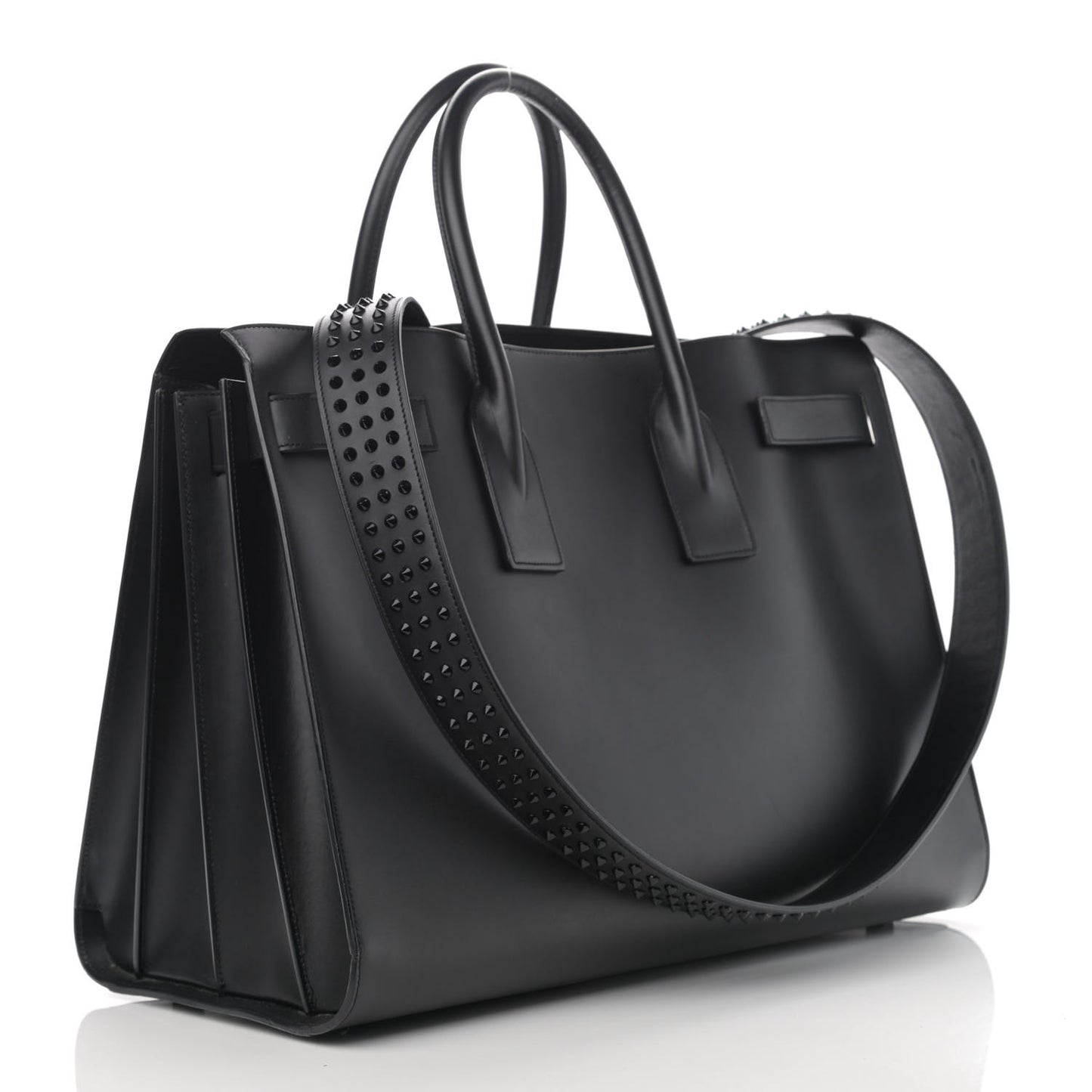 Calfskin Large Sac De Jour Carryall Black
