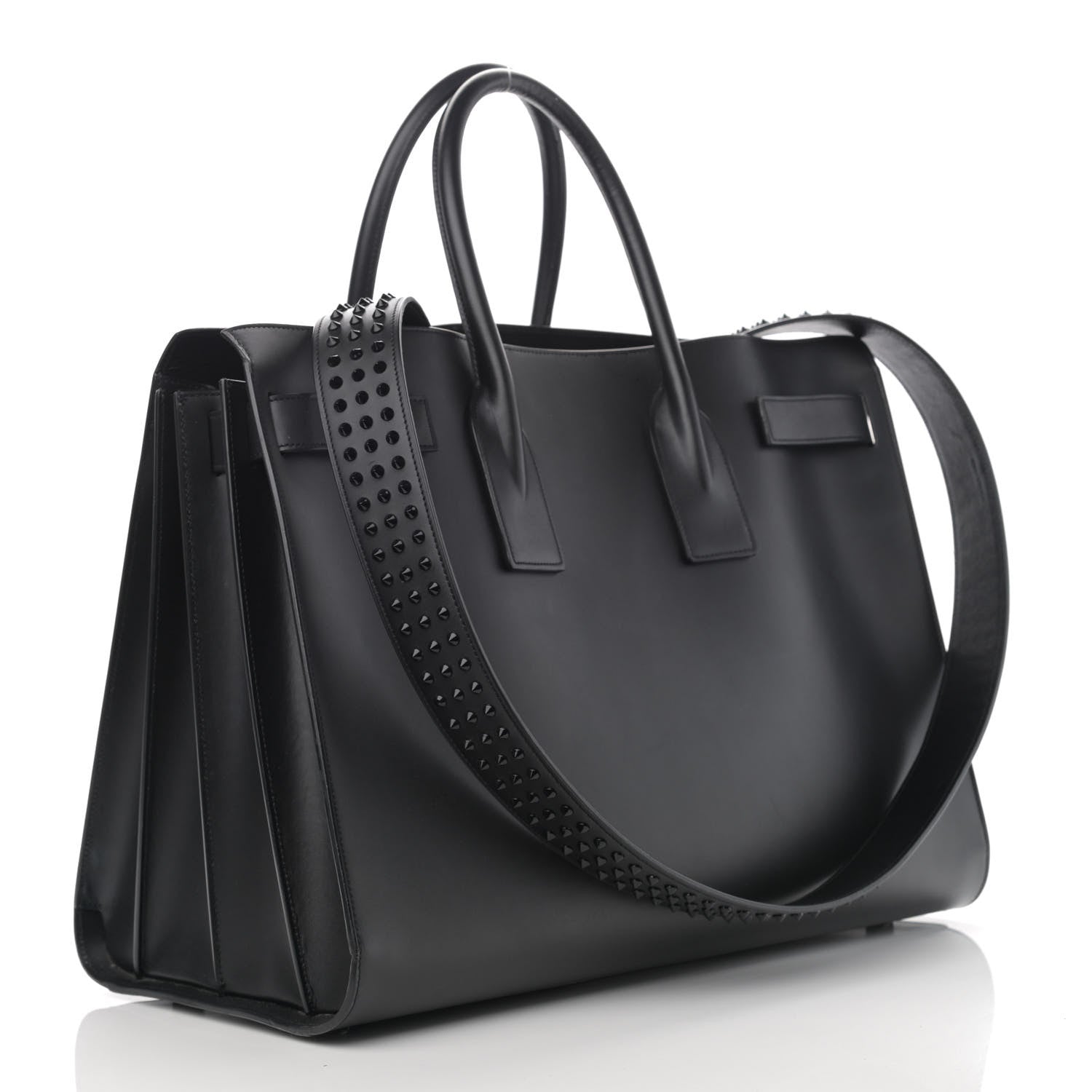 Saint Laurent Calfskin Large Sac De Jour Carryall Black 2 of 13