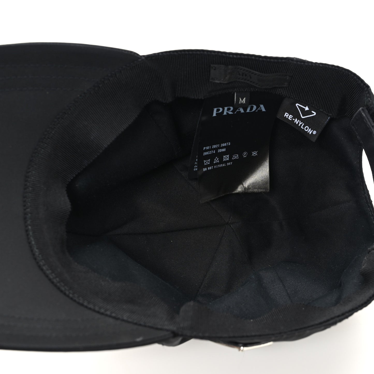 Re-Nylon Womens Baseball Cap M Black
