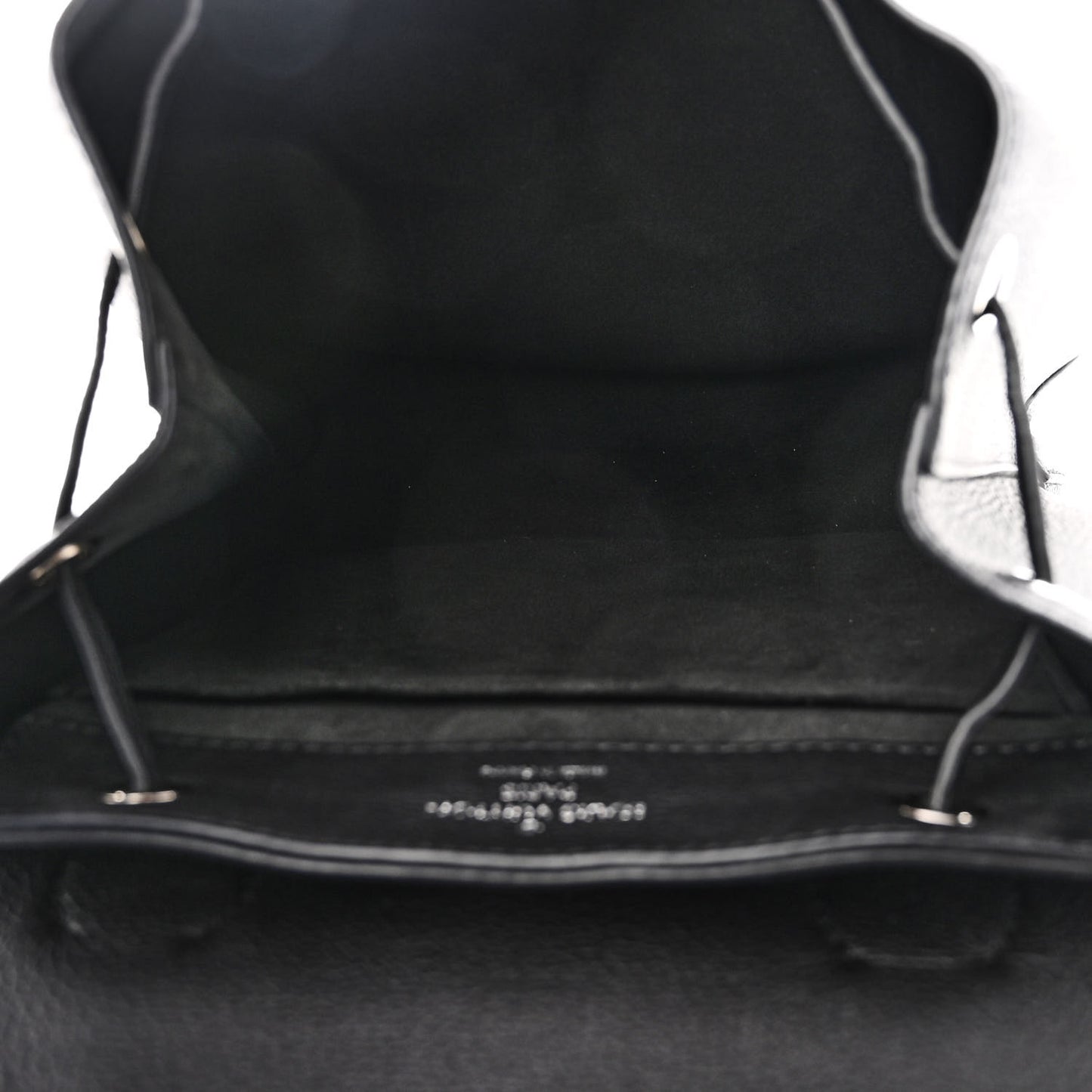 Calfskin Lockme Backpack Black