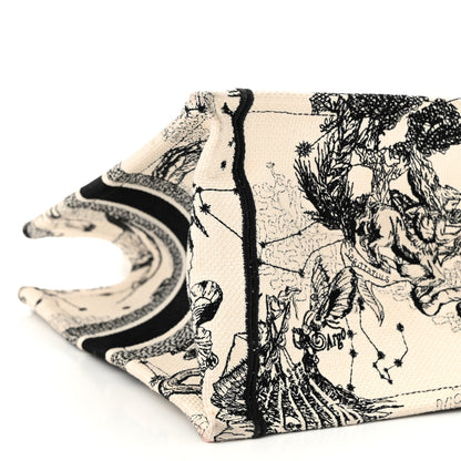 Christian Dior Canvas Zodiac Toile De Jouy Embroidered Medium Book Tote Latte 8 of 10