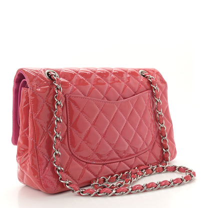 Chanel Patent Quilted Medium Double Flap Pink 3 of 15