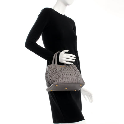 Miu Miu Nappa Matelasse Tote Argilla 3 of 8