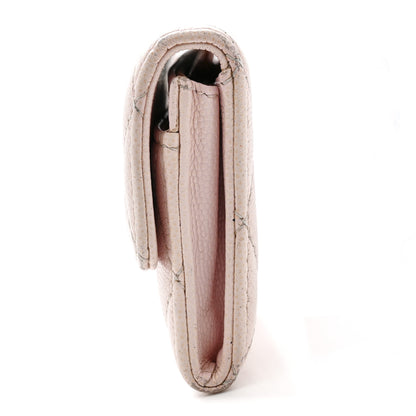 Chanel Caviar Quilted Crystal CC Flap Card Holder Pink 12 of 13