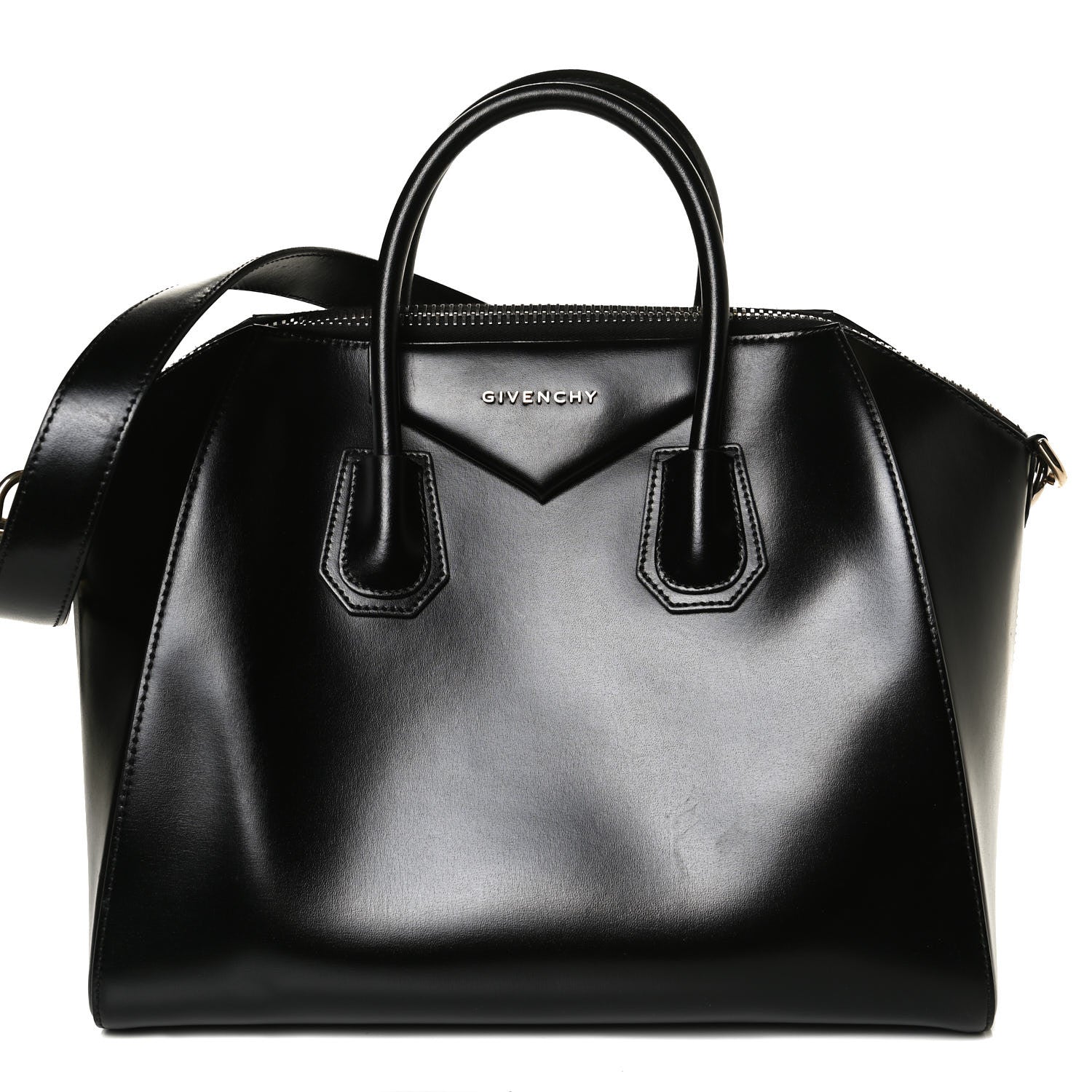 Givenchy Shiny Lord Calfskin Medium Antigona Black 9 of 17