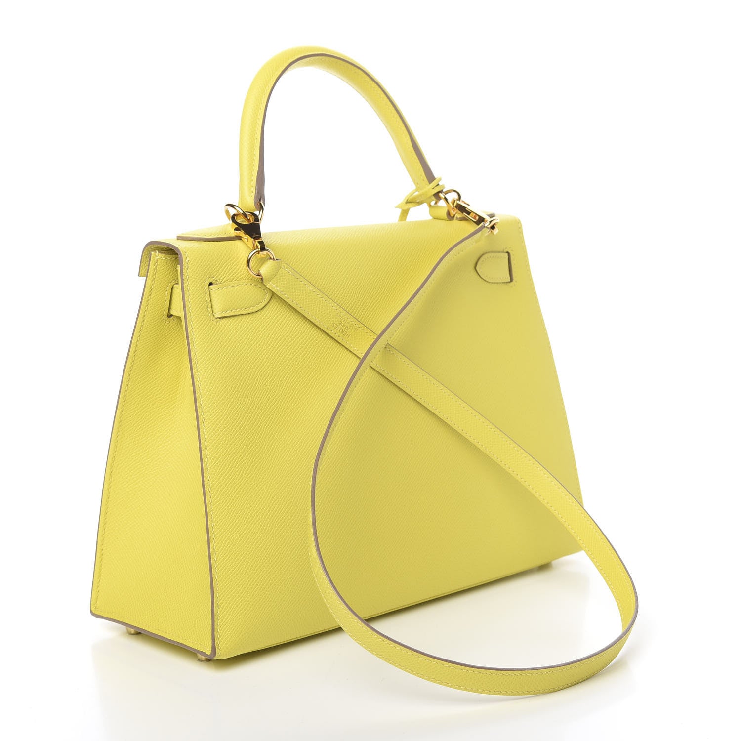 Hermes Epsom Kelly Sellier 28 Lime 4 of 12