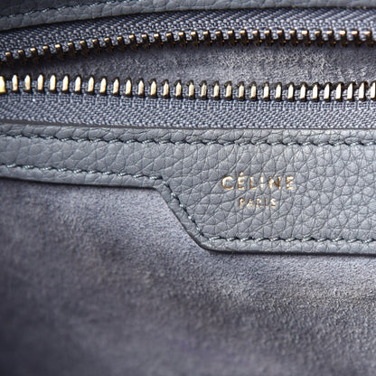 Celine Baby Drummed Calfskin Micro Luggage Kohl 6 of 10