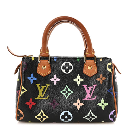 Louis Vuitton Monogram Multicolor Mini Sac HL Speedy Black 1 of 10