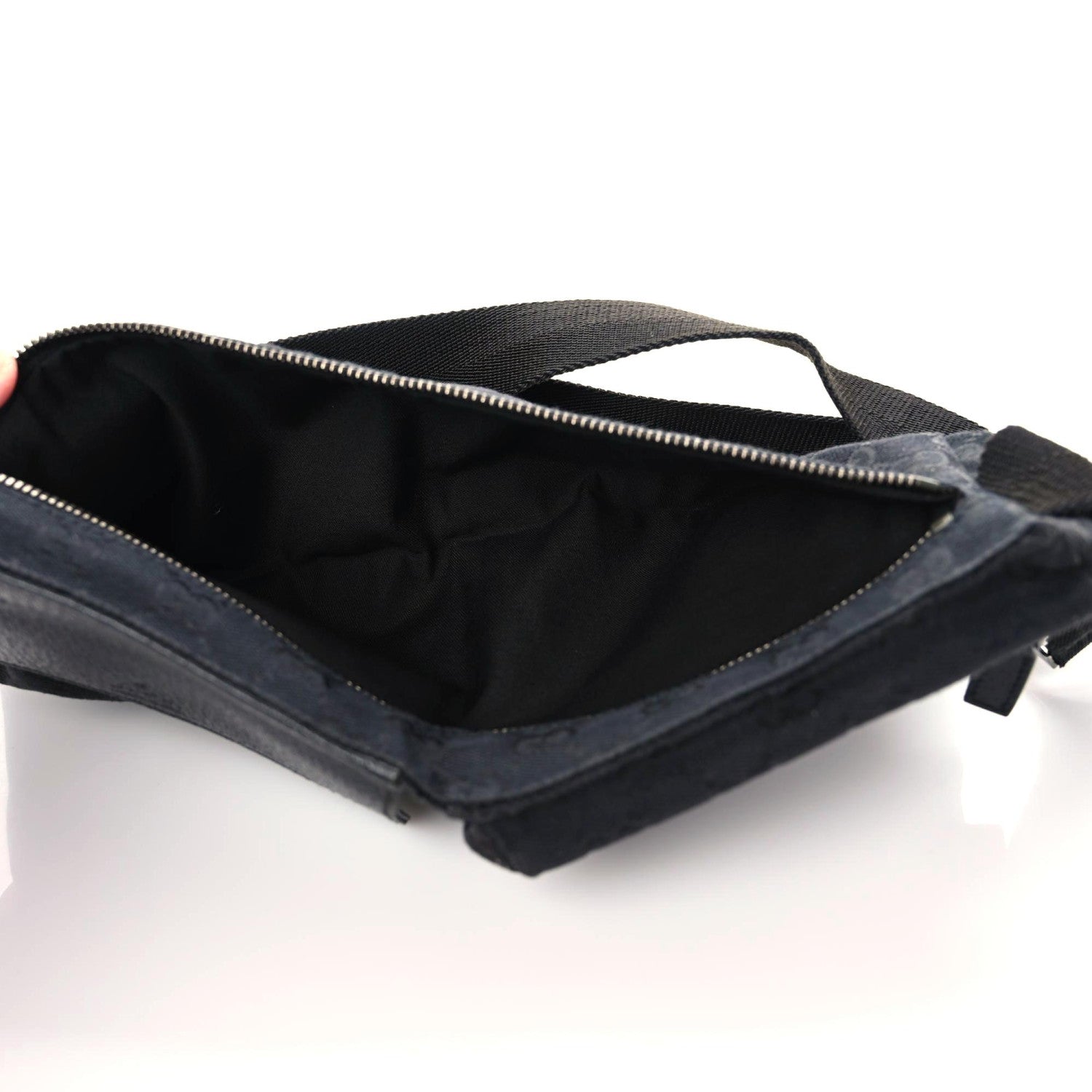 Gucci GG Monogram Double Pocket Belt Bag Black 11 of 11