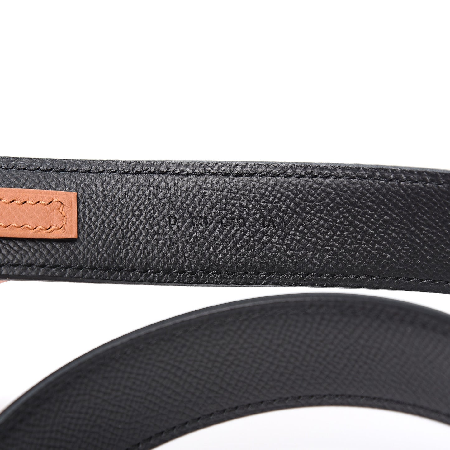 Epsom 30mm Tressage Au Galop Shoulder Strap Black Craie Gold
