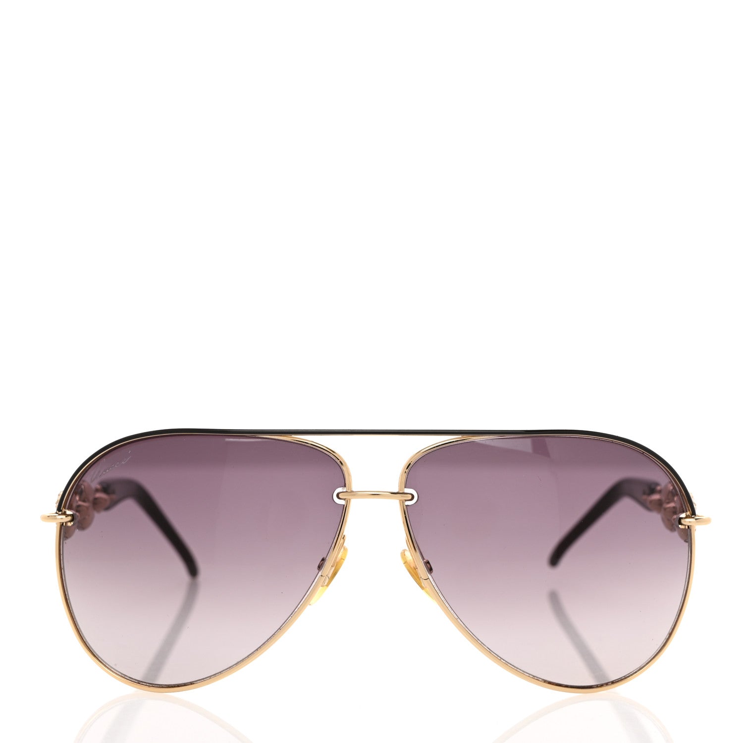 Gucci Crystal Aviator Sunglasses GG 4230/S Aubergine 3 of 8