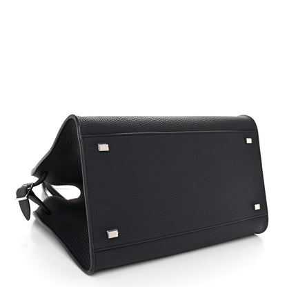 The Row Matte Grained Calfskin Soft Margaux 12 Marine 4 of 9