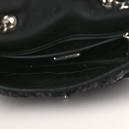 Chanel Sequins Chevron Mini Rectangular Flap Black 4 of 8