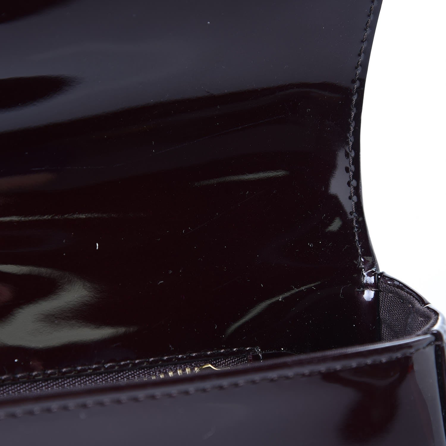 Louis Vuitton Patent Sobe Clutch Amarante 7 of 7