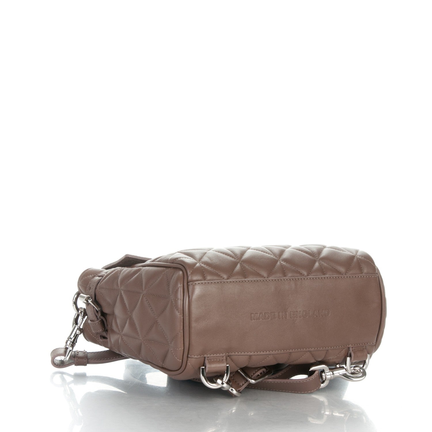 Mulberry Nappa Quilted Mini Cara Delevingne Convertible Bag Taupe 4 of 8