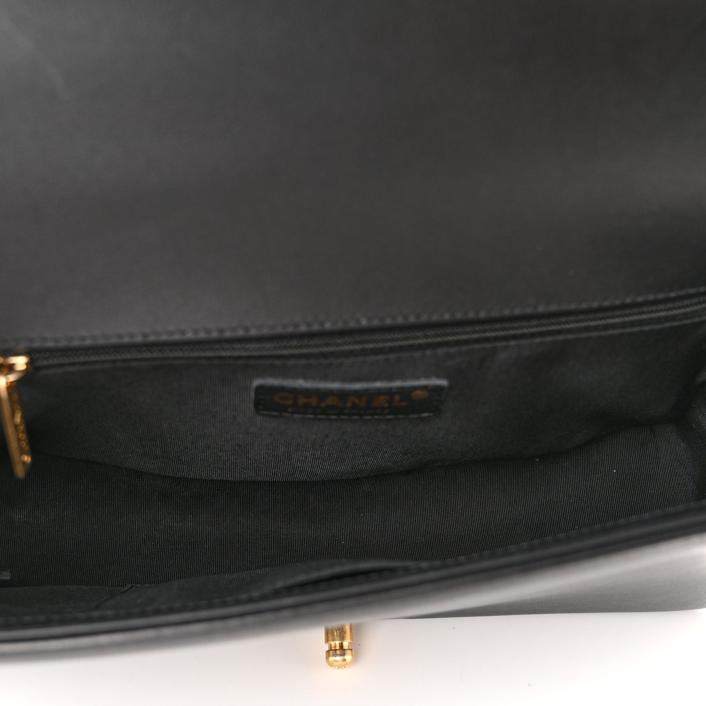 Calfskin Quilted New Medium Boy Flap Black