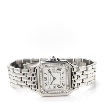 Cartier Stainless Steel Diamond 27mm Panthere Quartz Watch 2 of 6