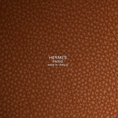 Hermes Taurillon Clemence Picotin Lock 22 MM Gold 5 of 9