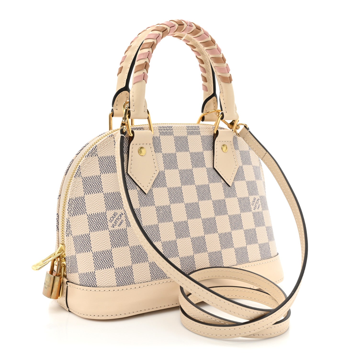 Louis Vuitton Damier Azur Braided Alma BB 3 of 8